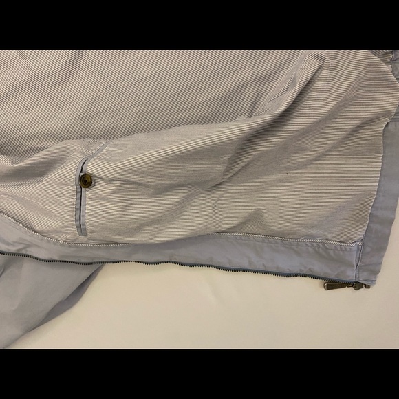 Authentic Beautiful Mens Brooks Brothers 346 bomber jacket zip up blue Large L - Picture 7 of 14